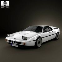3D model of BMW M1 1978