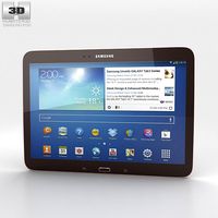 3D model of Samsung Galaxy Tab 3 10.1-inch Gold Brown