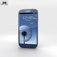 3D model of Samsung Galaxy S3 Neo Pebble Blue