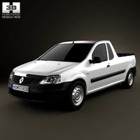 3D model of Renault Logan Pickup 2011