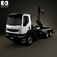 3D model of Renault Kerax Hook Loader 2011