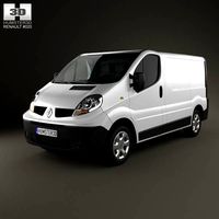 3D model of Renault Trafic Panel Van ShortWheelbase StandardRoof