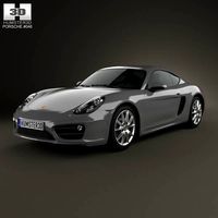 3D model of Porsche Cayman 2013