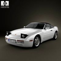 3D model of Porsche 944 Cabriolet 1991