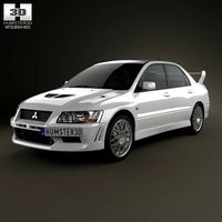 3D model of Mitsubishi Lancer Evolution 2001