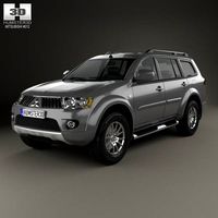 3D model of Mitsubishi Pajero Sport 2009