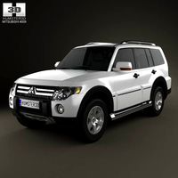 3D model of Mitsubishi Pajero Wagon 5-door 2009