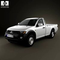 3D model of Mitsubishi L200 Triton Single Cab 2011