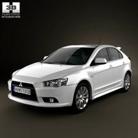 3D model of Mitsubishi Lancer Sportback