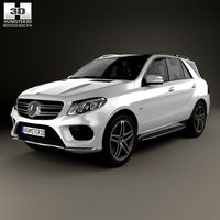 3D model of Mercedes-Benz GLE-Class (W166) AMG Line 2014