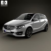 3D model of Mercedes-Benz B-Class (W246) Urban Line 2014