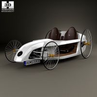 3D model of Mercedes-Benz F-Cell Roadster 2009