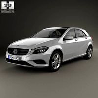 3D model of Mercedes-Benz A-class (W176) Urban Package 2013