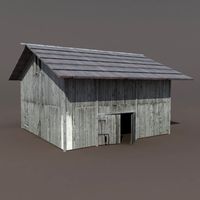 Old Barn Low poly 3d Model 3D Model