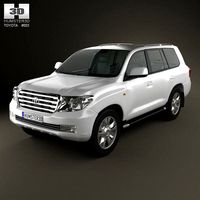 3D model of Toyota Land Cruiser 200