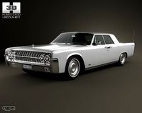 Lincoln Continental sedan 19623d model
