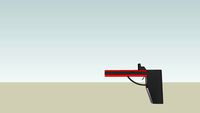 Gigantic double barrel pistol