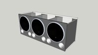 Caixa 3 woofer 10 pol.