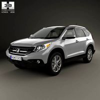 3D model of Honda CR-V US with HQ interior 2012
