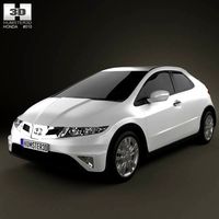 3D model of Honda Civic TypeR 2007