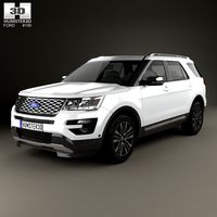 3D model of Ford Explorer (U502) Platinum 2015