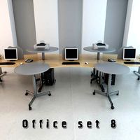 3D model of Office Set P08