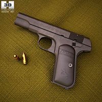 3D model of Colt Model 1903 Pocket Hammerless