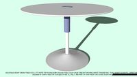 TABLE DINING ADJ 42DX.5T WHITE TOP CHOOSE BASE COLOR BY JOHN A WEICK RA