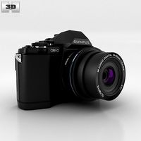 3D model of Olympus OM-D E-M10 Black