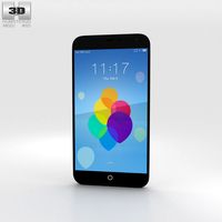 3D model of Meizu MX3 Black/White