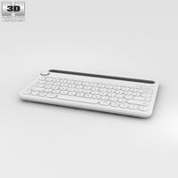 3D model of Logitech K480 White