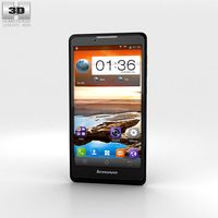 3D model of Lenovo A880 Black