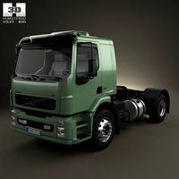 3D model of Volvo VM Tractor Truck 2012