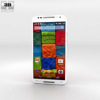 3D model of Motorola Moto X (2nd Gen) White Bamboo