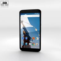 3D model of Motorola Nexus 6 Cloud White