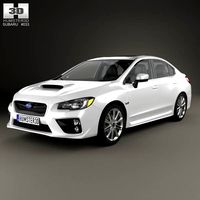 3D model of Subaru WRX with HQ interior 2014