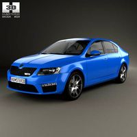 3D model of Skoda Octavia RS 2013