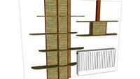 NRV 3D - cache tuyau etagere
