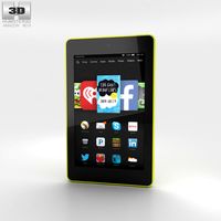 3D model of Amazon Fire HD 6 Citron