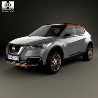 3D model of Nissan Kicks 2014