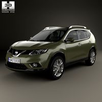 3D model of Nissan X-Trail 2015