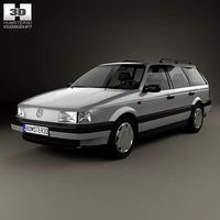 3D model of Volkswagen Passat (B3) variant 1988