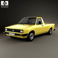3D model of Volkswagen Caddy (Type 14) 1982