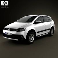3D model of Volkswagen SpaceFox Cross (Suran) 2012