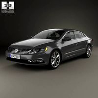 3D model of Volkswagen Passat CC 2013