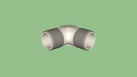 Equerre double mâle conique R1/2