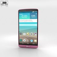 3D model of LG G3 Burgundy Red