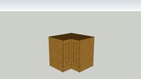 WIDE FRAME OAK KITCHEN RANGE 'L' SHAPED BASE UNIT