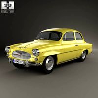 3D model of Skoda Octavia 1959