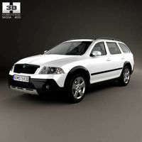 3D model of Skoda Octavia Scout 2005
